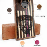 The Police Flag: Bottle Opener - Global Sawdust