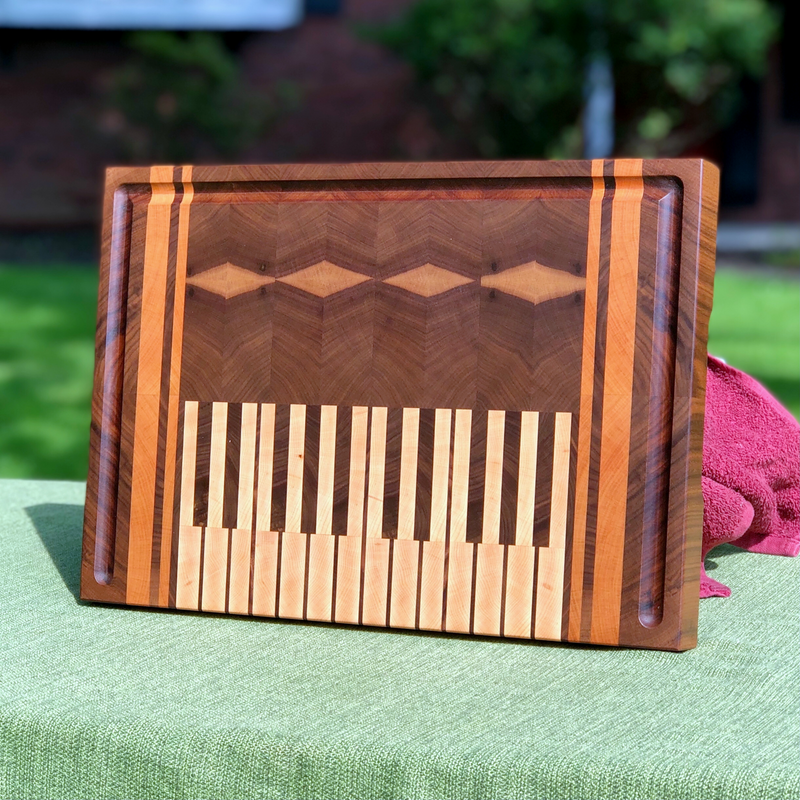 The Piano: End-Grain Cutting Board - Global Sawdust