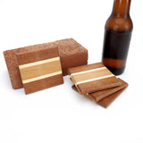 Even Cherry Pack: Set of Four Coasters - Global Sawdust