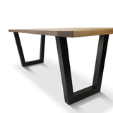 The Home Office Desk: Modern Steel Legs - Global Sawdust