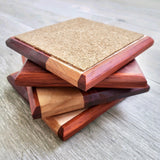Paralleled Padauk Pack: Set of Four Coasters - Global Sawdust