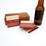 Paralleled Padauk Pack: Set of Four Coasters - Global Sawdust