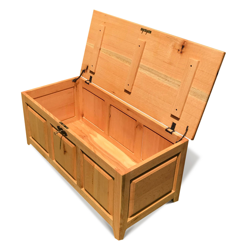 The Blanket Hope Chest: Raised Panel Hardwood - Global Sawdust